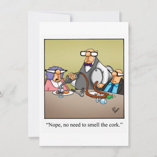 Funny Wine Tasting Party Uitnodiging (Voorkant)