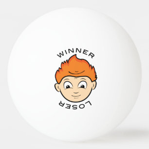 Funny Winner Loser Ping Pong Faces Pingpongballen