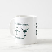 Funny Winter Exercises Koffiemok (Voorkant links)