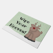 Funny Wipt uw huis in rendedeur Deurmat (Schuin)