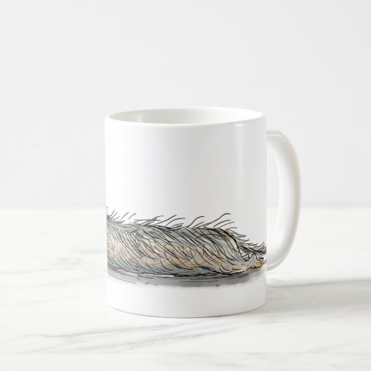 Funny Wire Haired Dachshund Mug (Devant droit)