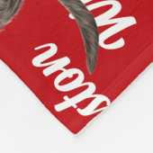 Funny Wirehair Pointer Dog Name Pattern Christmas Fleece Deken (Hoek)