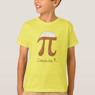 Funny Wiskunde Chocolate Pi-symbool T-shirt