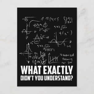 Funny Wiskunde Geek Physics Science Joke Briefkaart