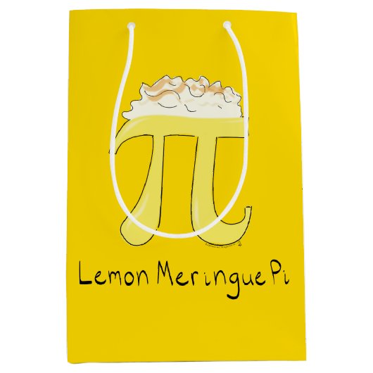 Funny Wiskunde Humor Lemon Pi Medium Cadeauzakje (Voorkant)