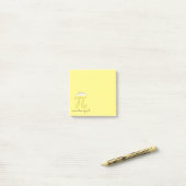 Funny Wiskunde Humor Lemon Pi Post-it® Notes (Op bureau)