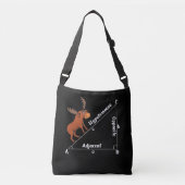 Funny Wiskunde Hypotemoose Geometry Moose Joke Pun Crossbody Tas (Voorkant)