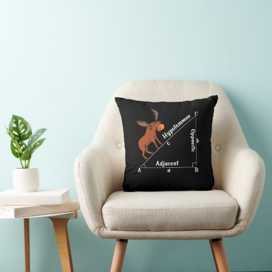 Funny Wiskunde Hypotemoose Geometry Moose Joke Pun Kussen (Stoel)