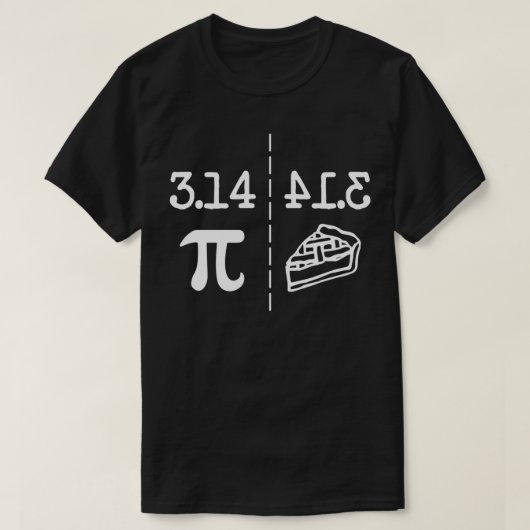 Funny Wiskunde Jokes PI Afbeelding Mirror van 314  T-shirt (Design voorkant)