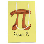 Funny Wiskunde Pecan Pi Thanksgiving Herfst Medium Cadeauzakje (Achterkant)