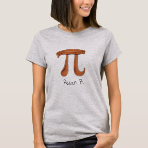 Funny Wiskunde Pecan Pi Thanksgiving Herfst T-shirt