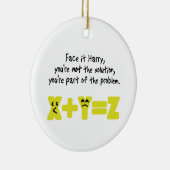 Funny Wiskunde Probleem Keramisch Ornament (Rechts)