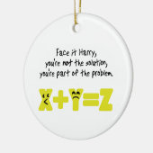 Funny Wiskunde Probleem Keramisch Ornament (Links)