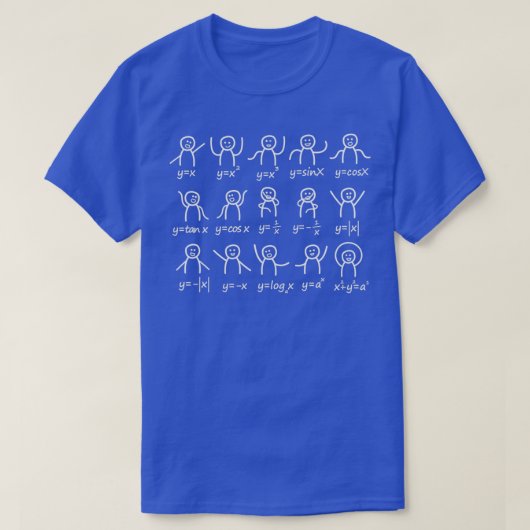 Funny Wiskunde Stick Figures humor design Wiskunde T-shirt (Design voorkant)