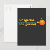 Funny Wiskunde Tangerine Wiskunde Pun Briefkaart (Voorkant / Achterkant)