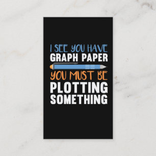 Funny Wiskunde Teacher Geometry plotting Humor Visitekaartje