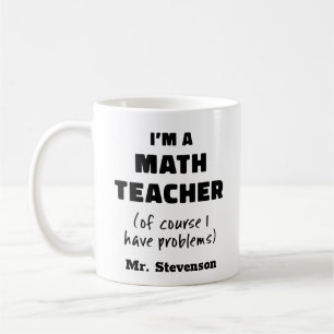 Funny Wiskunde Teacher Humor Pun Quote Persoonlijk Koffiemok