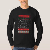 Funny Wiskunde vergelijking Ugly KerstSweater Merr T-shirt (Voorkant)