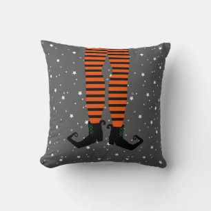 Funny Witch Legs Pillow Kussen