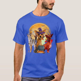 Funny Witch Mummy Devil Chihuahua Dog Eigenaar Hap T-shirt