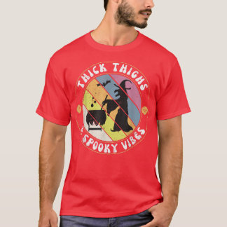 Funny Witch Poison Thick Thighs en Spooky Vibes H T-shirt