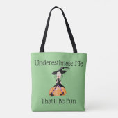 Funny Witch Sac fourre-tout d'Halloween (Dos)