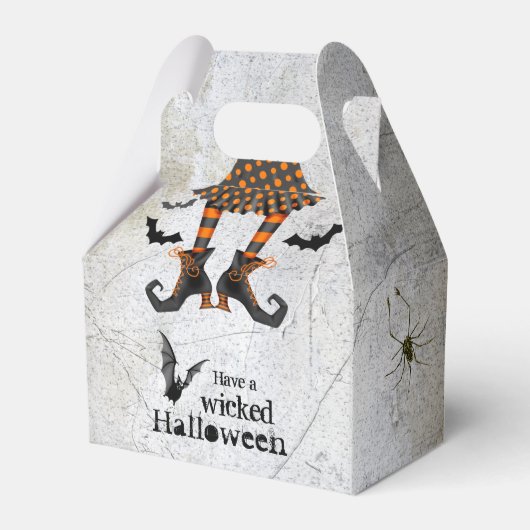 Funny Witches Legs Wied Halloween Bedankdoosjes (Voorkant Zijde)