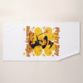 Funny Witchy Nurse Design Halloween (Serviette de bain)