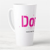 Funny Witty Clever Cool Minimalist Latte Mug (Angle gauche)