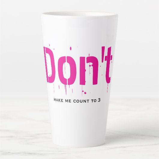 Funny Witty Clever Cool Minimalist Latte Mug (Devant)