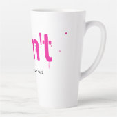Funny Witty Clever Cool Minimalist Latte Mug (Droite)