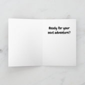 Funny Wizard Afstuderen Kaart (Binnen)