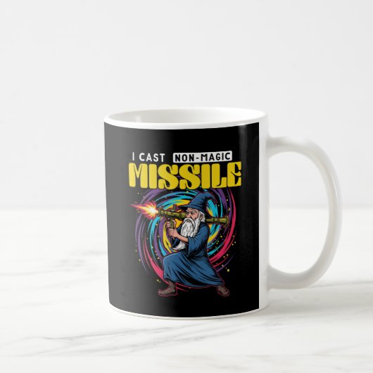 Funny Wizard with Rocket Launcher Mug (Droite)