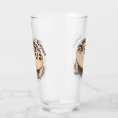 Funny woestijn regen kikker cartoon illustratie glas (Links)