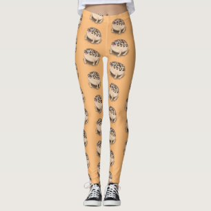 Funny woestijn regen kikker cartoon illustratie leggings