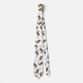 Funny Wolf Happy Howlidays Holiday Stropdas (Voorkant)