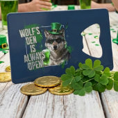 Funny Wolfs Den Wallet Bottle Opener St Paddy