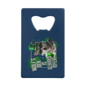 Funny Wolfs Den Wallet Bottle Opener St Paddy (Devant)