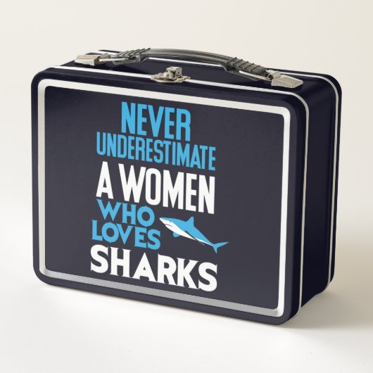 Funny Woman Who Loves Sharks (Voorkant)