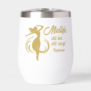 Funny Woman's Gold Midlife Toujours Hot 50e annive