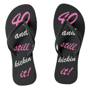 Funny Women's 40th Birthday Teenslippers