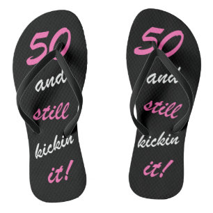 Funny Women's 50th Birthday Teenslippers