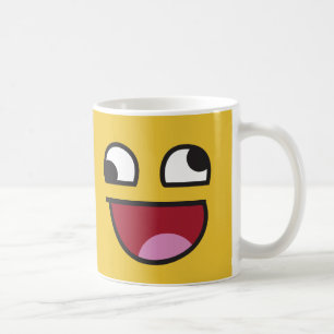 Funny Wonky Eyed What emoji Koffiemok