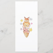 Funny Woodland Animals Baby Showe Party Menu (Dos)