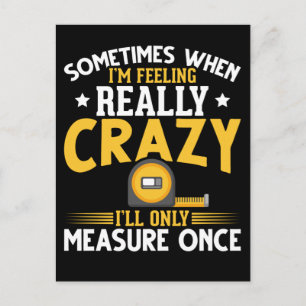 Funny Woodworker Joke USA Carpenter Humor Briefkaart