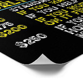 Funny Woodworking Dad Carpenter Carpenter Hourly Poster (Hoek)