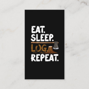 Funny Woodworking Forester Quote Forest Loggers Visitekaartje