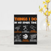 Funny Woodworking Things I Do In My Spare Time  Kaart (Gele Bloem)