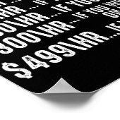 Funny Woodworking Vader Carpenter Hourly Poster (Hoek)