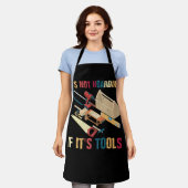 Funny Woodworktools Art Carpenter Wood Schort (Gedragen)